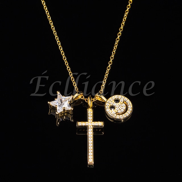 Vintage Star Sword Smile Necklace