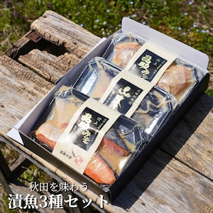 【発酵文化が引き出す、素材の旨味。】秋田を味わう漬魚3種セット(サーモン・銀タラ・ホタテ)