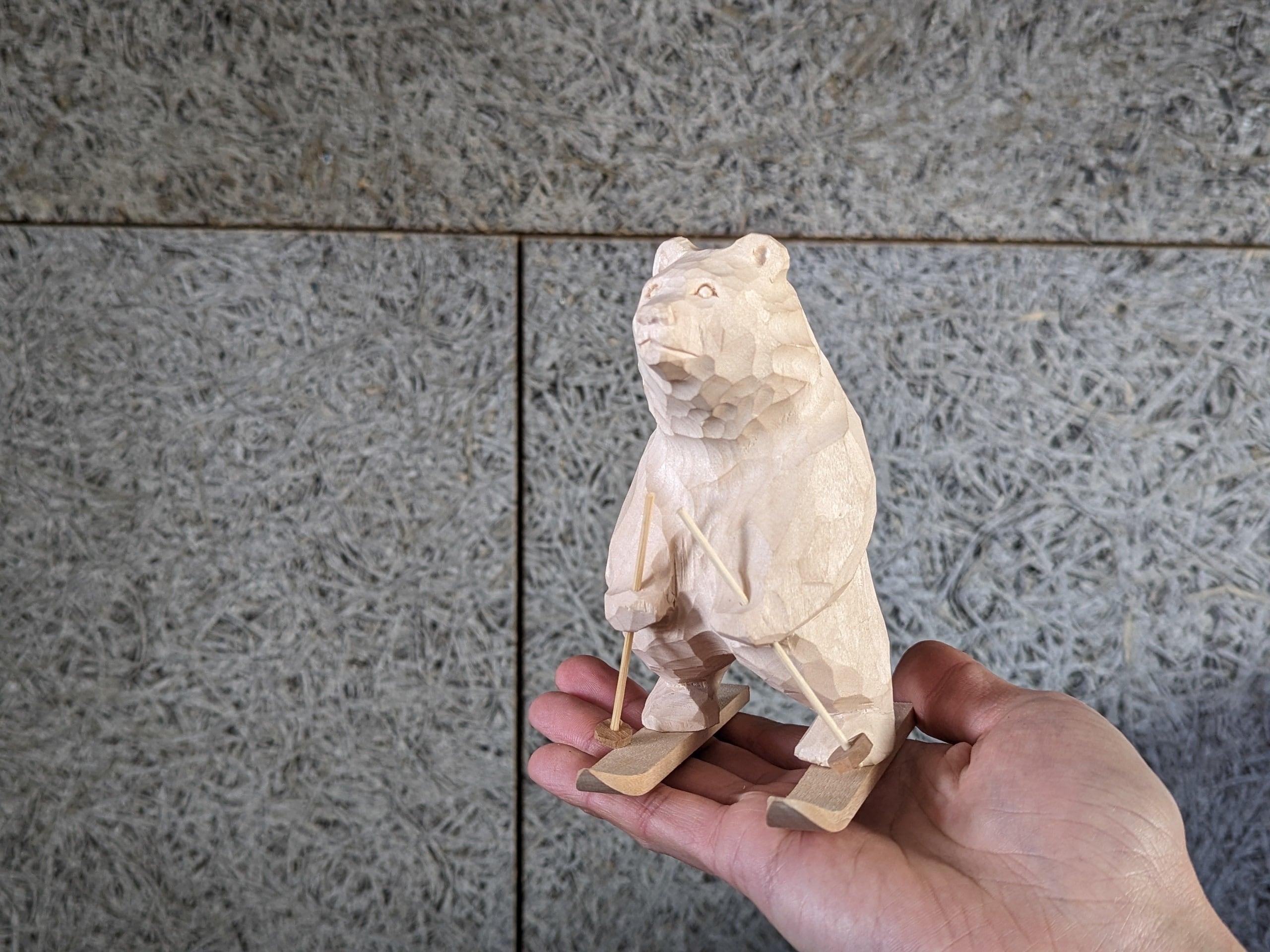 川口直人 ボーゲン熊 #1 | 木彫りの熊 | inoya | Basic Life Store