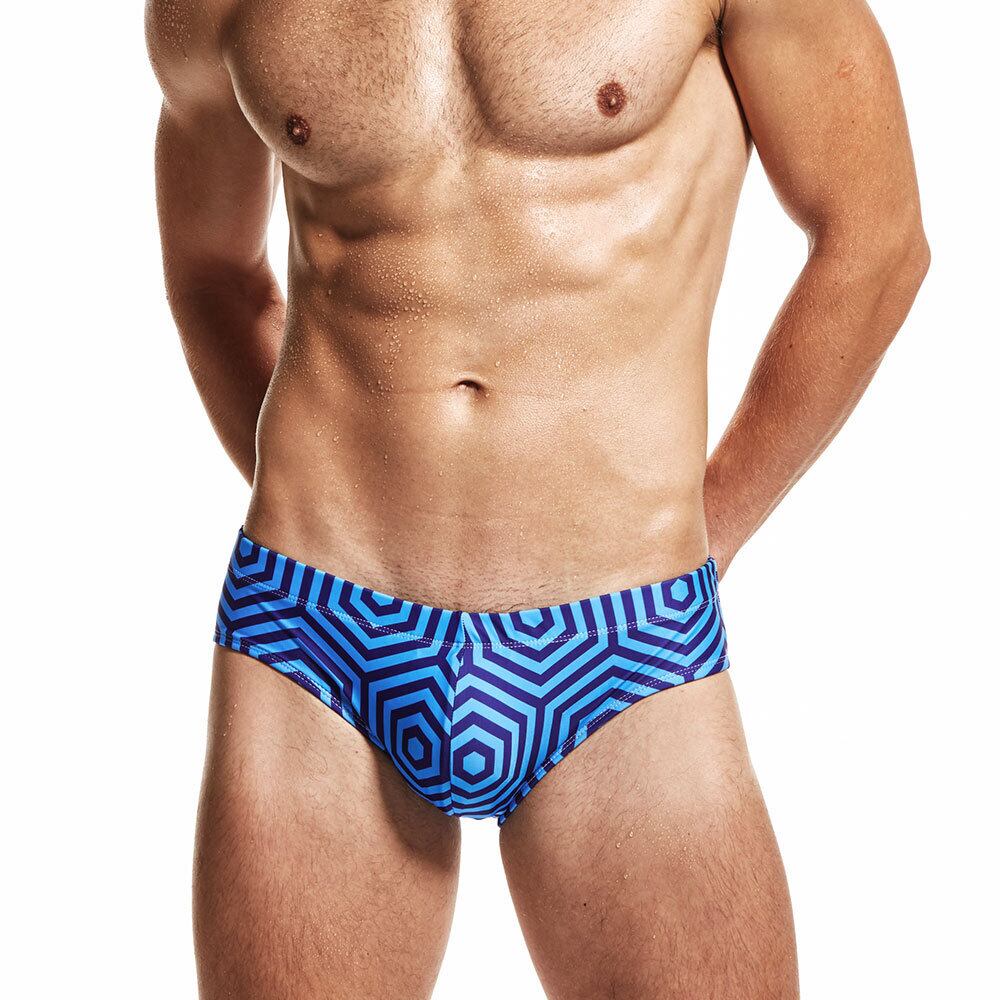 Eussieinq ヘキサゴンプリント メンズビキニ スイムパンツ 男性水着 海水パンツ ビーチパンツ Ms Daifuku Sports