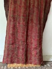 《パッチワーク大 / no.15》約98×約212-220cm リサイクルサリーのカンタショール
