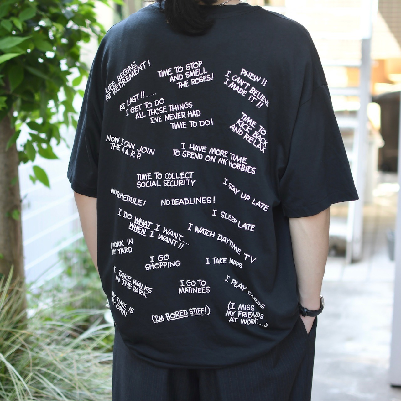 91's RETIRED AT LAST print tee