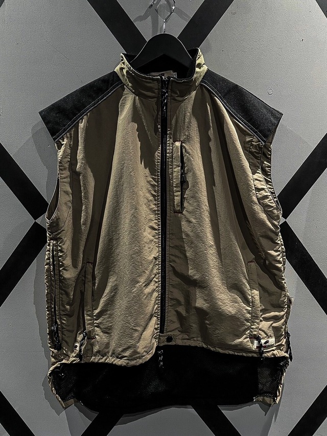 【X VINTAGE】"RACE FACE" Pocket Gimmick Loose Vest