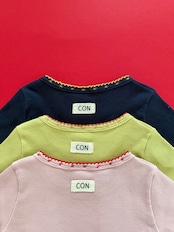 韓国子供服 / 26Autumn / CON / ピンコットTシャツ / キッズ / 秋服 *1~4*