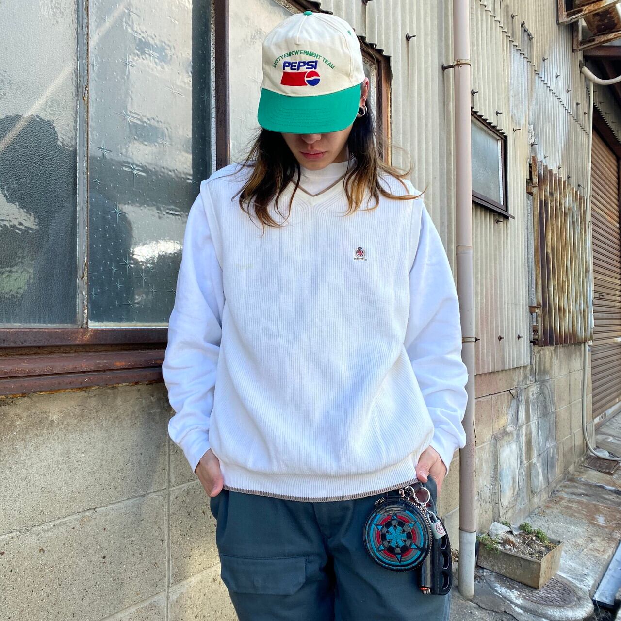 トミーヒルフィガー コットンニットベスト メンズl 古着 Tommy Hilfiger ホワイト 白 ニットセーター Al Cave 古着屋 公式 古着通販サイト トミーヒルフィガー コットンニットベスト メンズl 古着 Tommy Hilfiger ホワイト 白 ニットセーター Al Cave 古着屋 公式 古着通販サイト