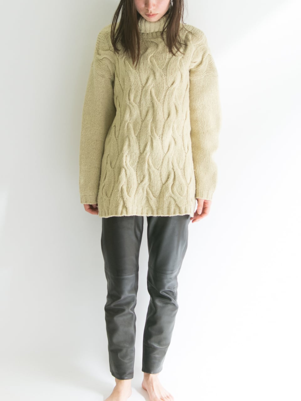 【agnes b.】Made in France sheepskin leather pants(アニエス・ベー フランス製レザーパンツ)