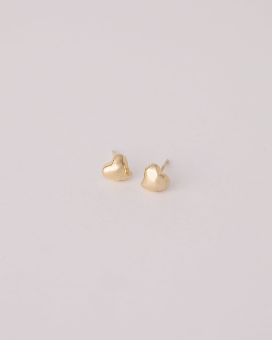 Heart Earrings (14KGP Silver925)