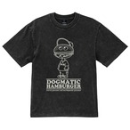 【 DG158 】DOGMATIC HAMBURGER T-SHIRT (FADE WASH BODY) black
