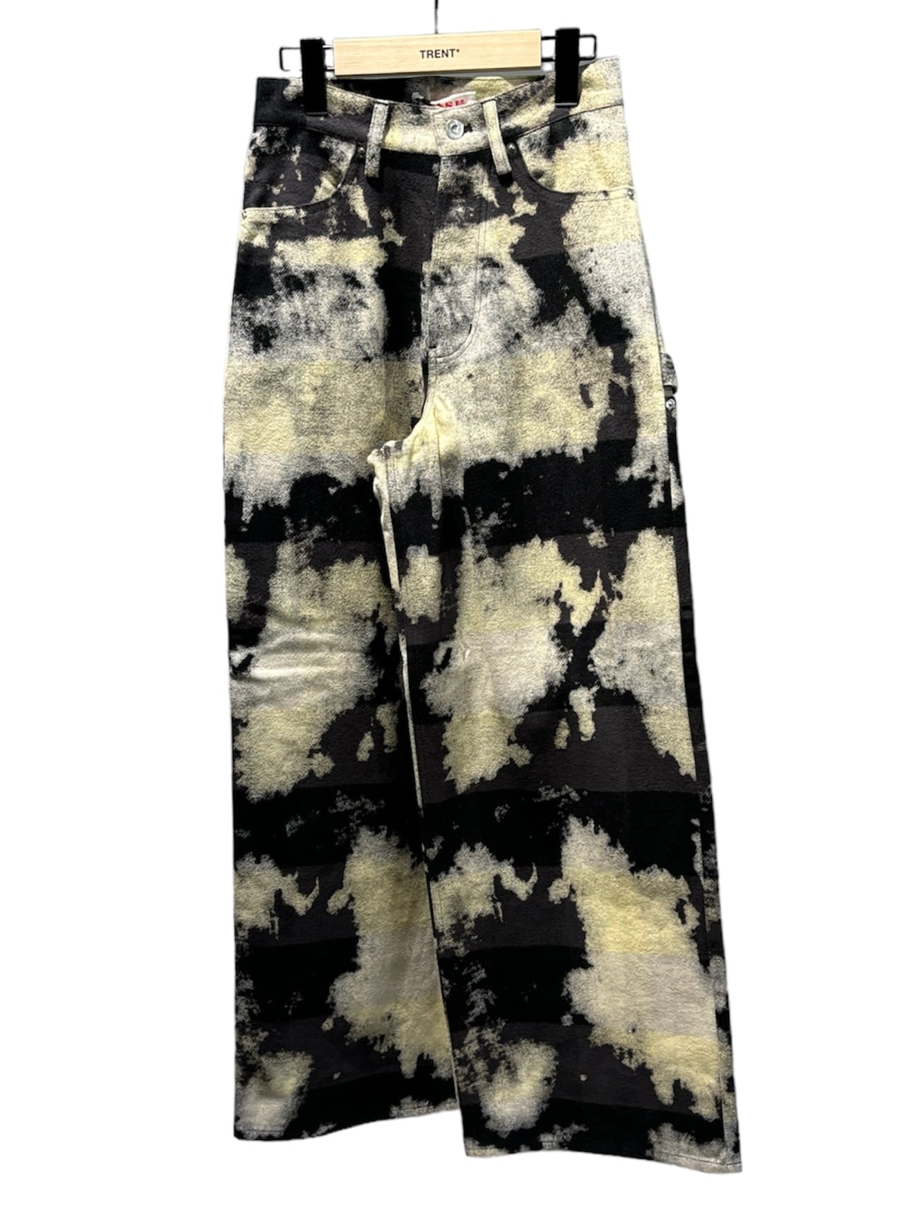 期間限定セールMASU BLEACHED PLAID PAINTER PANTS