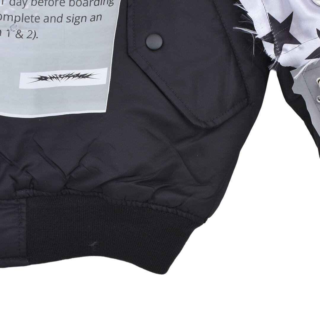 COUCOU BEBE】DEEP STATE BOMBER JACKET(BLACK) | AYIN