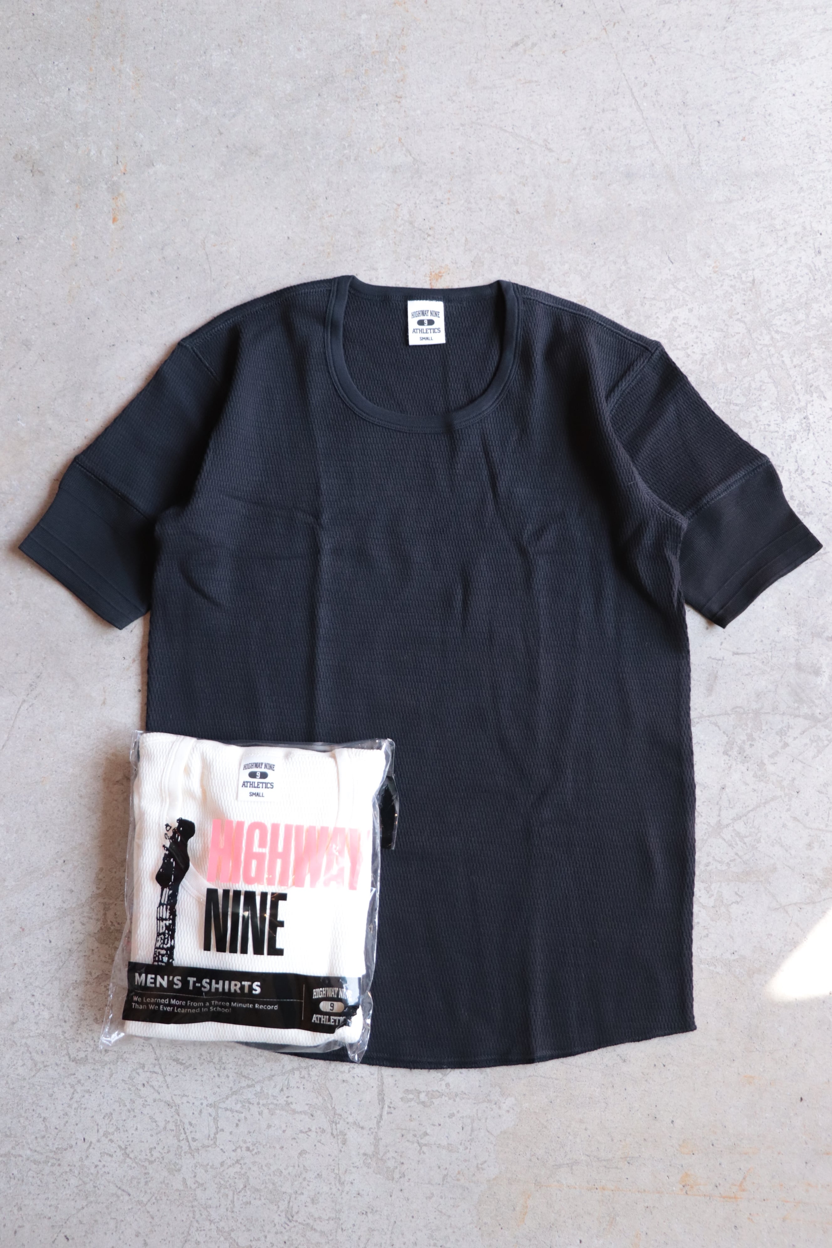 HIGHWAY NINE/ハイウェイナイン U-NECK ハニカムサーマル S/S Tee