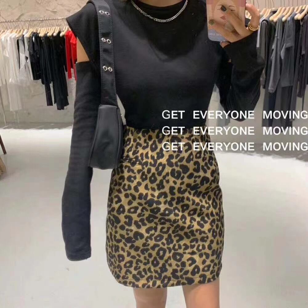 レオパードミニタイトスカート