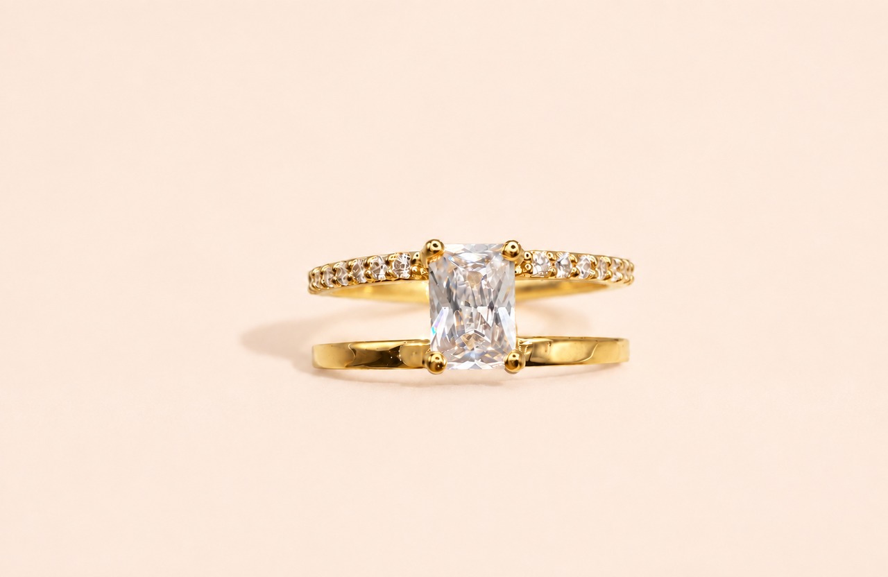 Axis Ring｜18K Gold Plated