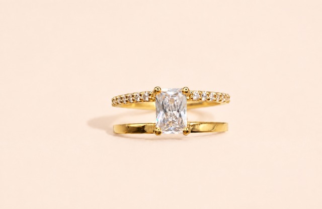 Axis Ring｜18K Gold Plated