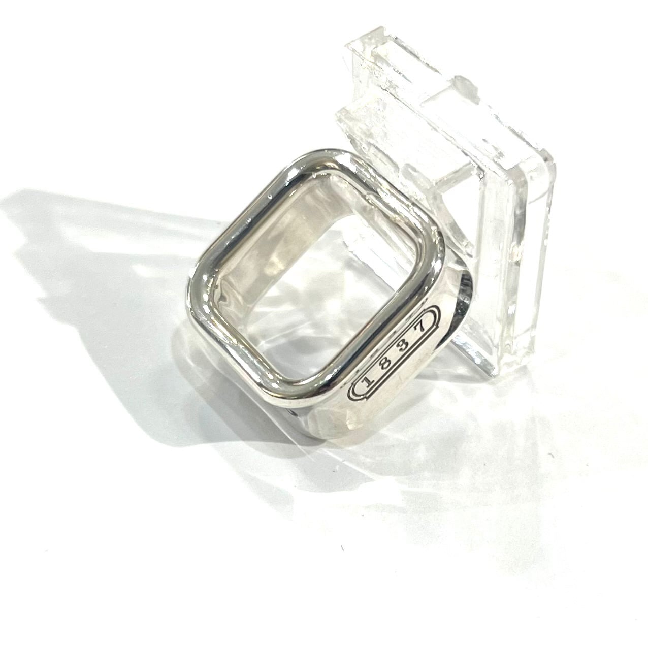 TIFFANY&CO.】【7-8号】2660 T&CO 1837 スクエアリング／シルバー925