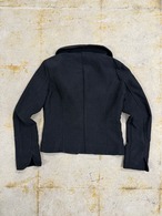 asymmetry wool jacket
