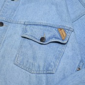 Columbia "TOUGH MOTHER JEANS" wide silhouette denim tracker jacket
