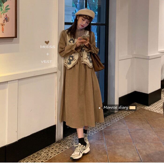 スタンダードシャツ ドレス スプリングスカート レトロ 春物 モンロー58739204754