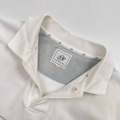 ゴルフ◆ZOY ゾーイ ロゴ刺繍 鹿の子 コットン 半袖 ポロシャツ サイズ 2 /メンズ/スポーツ/日本製/白/ホワイト