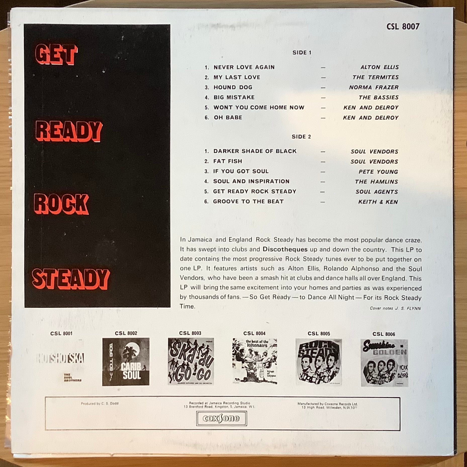 V.A. ( VARIOUS ARTISTS ) / GET READY ROCK STEADY | Plastic Soul