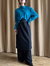 MADE IN U.S.A. bicolor design dress-5193-3