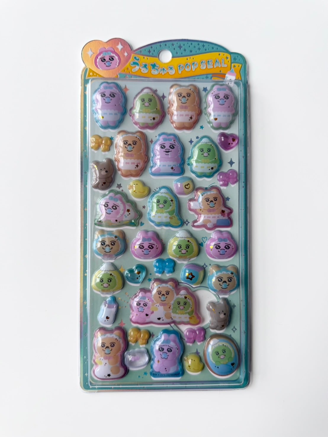 うるちゅるPOP SEAL おぱんちゅうさぎ（ミント）