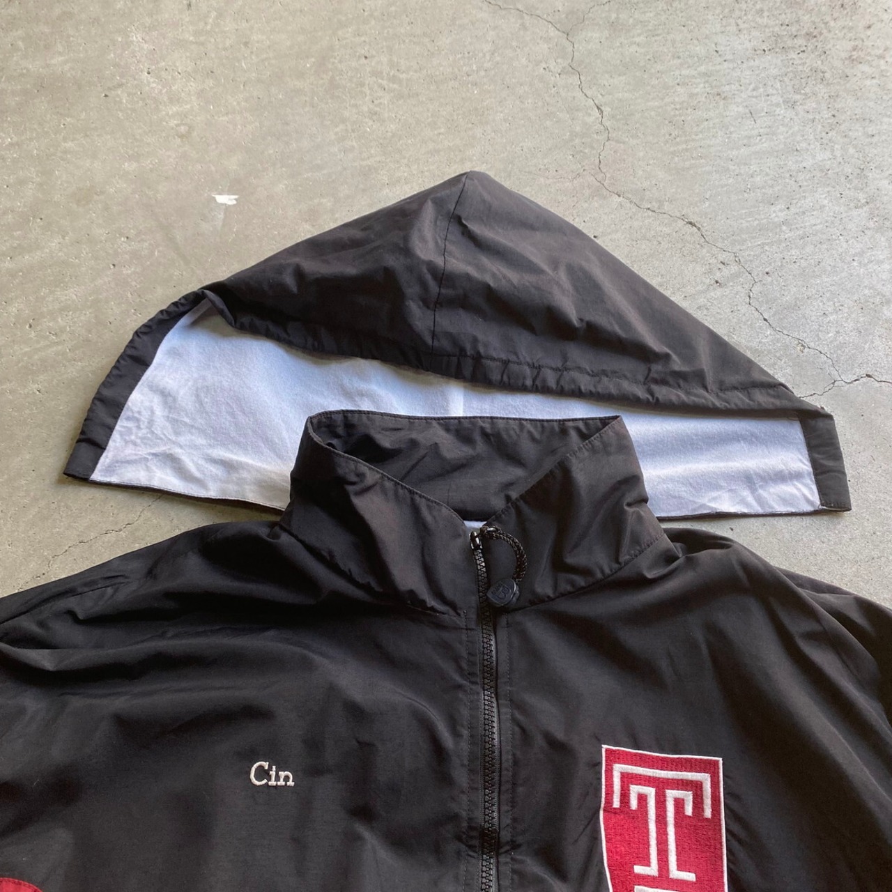 90年代 BOATHOUSE カレッジチーム TEMPLE RUGBY ナイロンジャケット 
