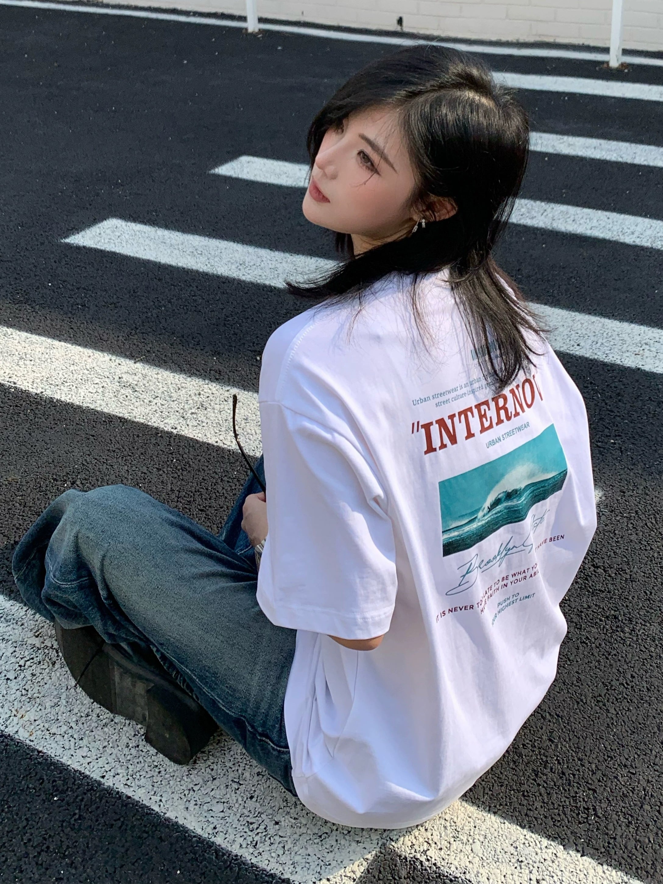 バックウェーブ グラフィックT / Back Wave Graphic Tee