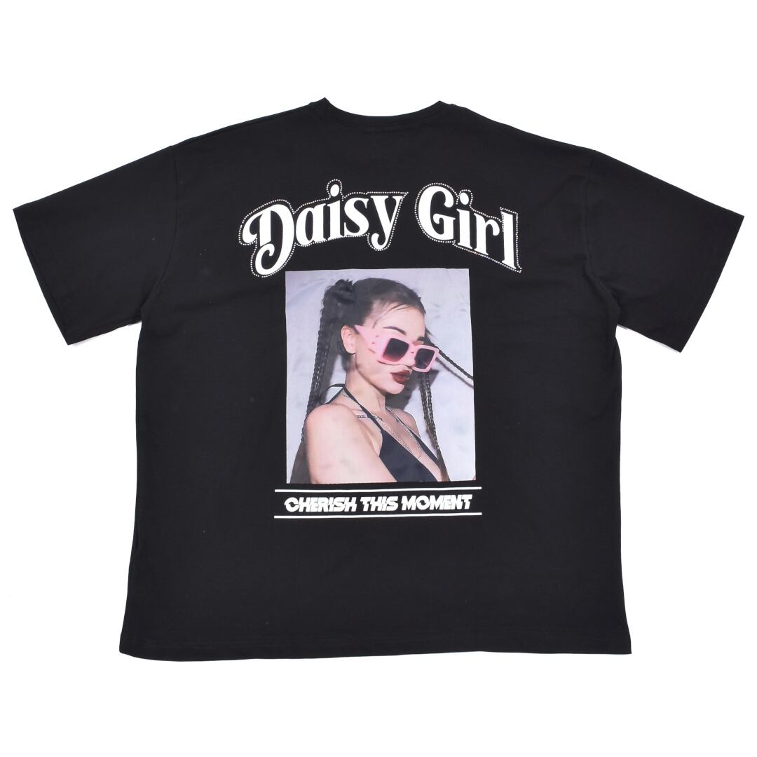 70%OFF】 ラインストーン付き DAISY GIRL BIGTシャツ | VOLCAN&APHRODITE