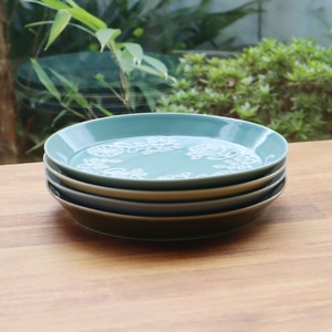 波佐見焼　７号プレート kukka kukka （４カラー）6-059