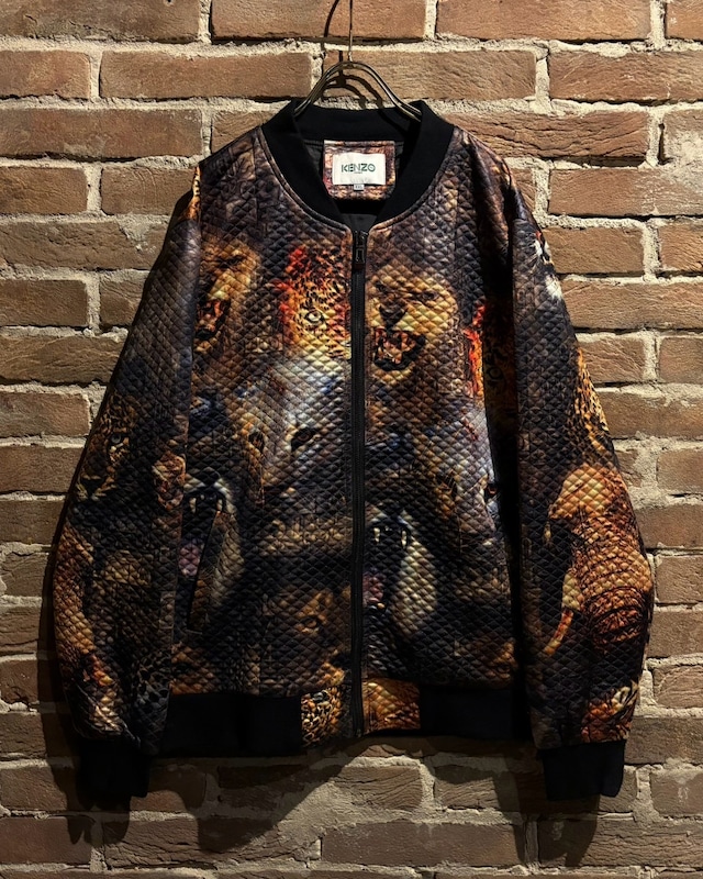 【Caka act3】“KENZO” Beautiful Animal Design Bomber Jacket