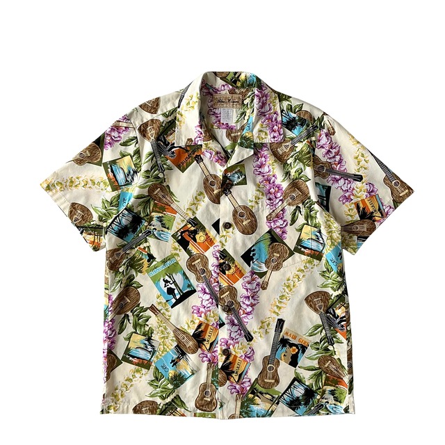 USED Aloha shirt / Blue Hawaii / size  S