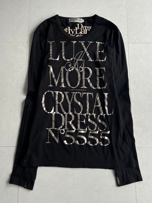 "BUFFALO BOBS" Lettered Design Long Sleeve