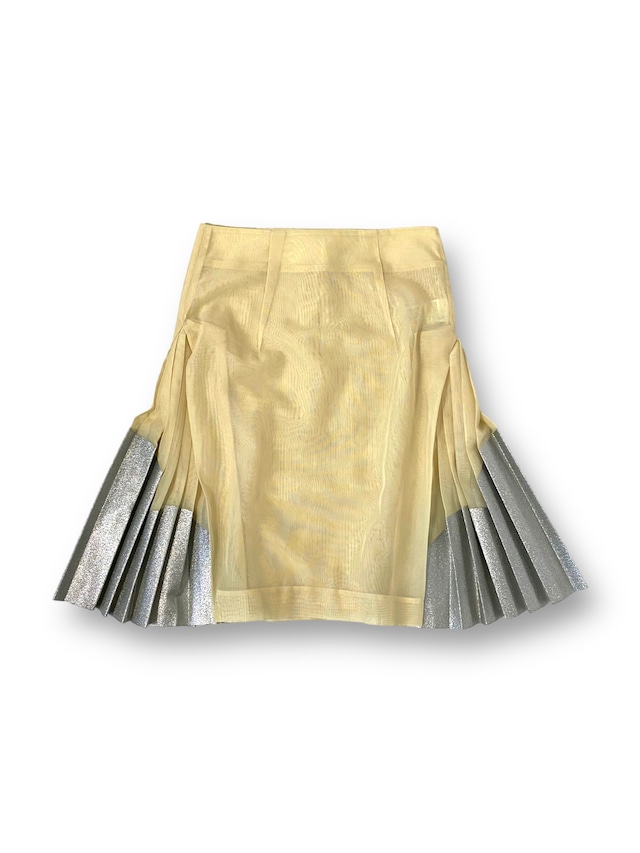 “TOGA” shear pleated skirt