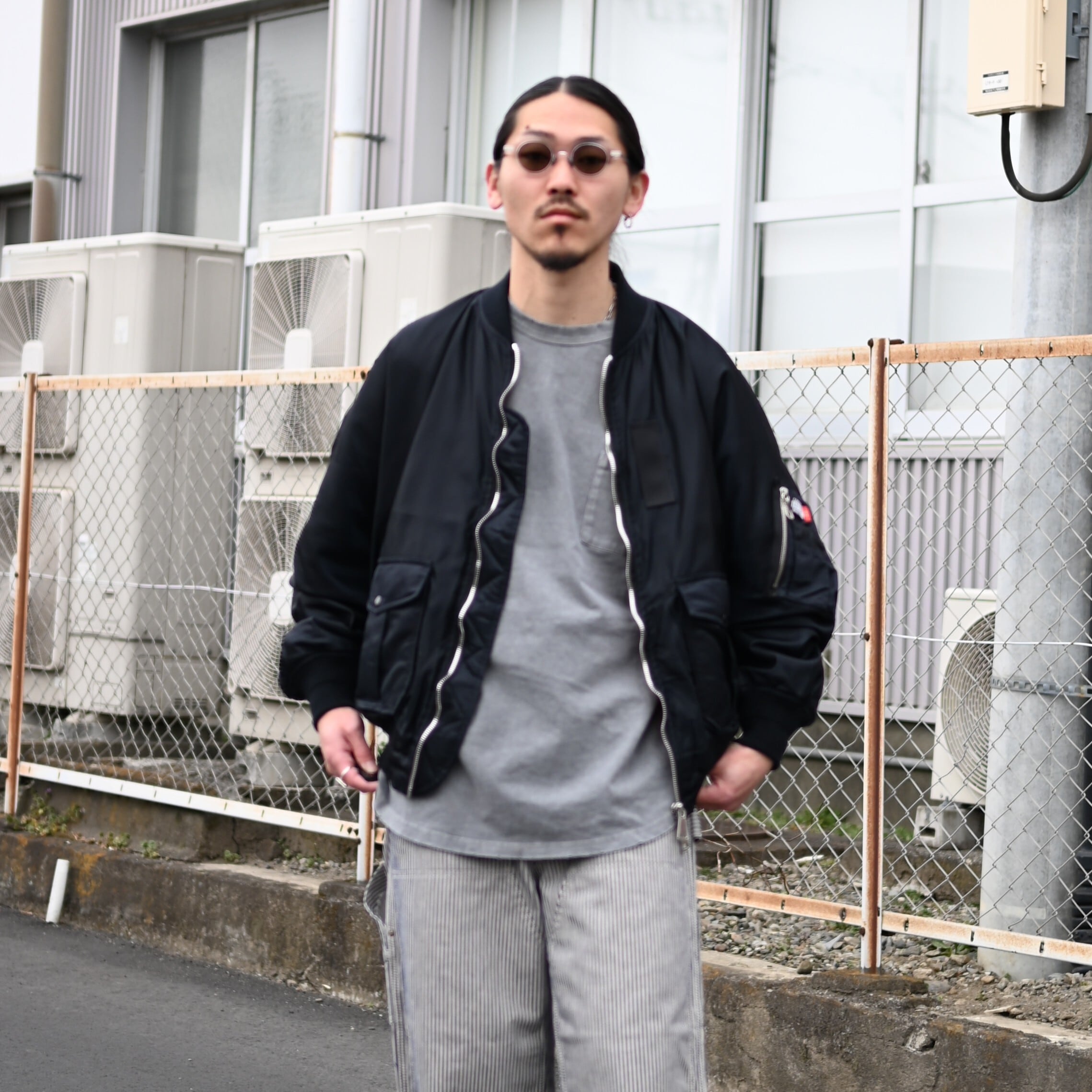 INTERIM(インテリム)襟レザーカバーオール、AUBERGE(オーベルジュ