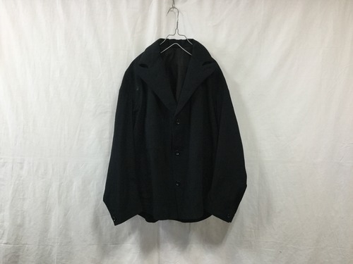 brusco,k"wrinkles unconstructed jacket single black"