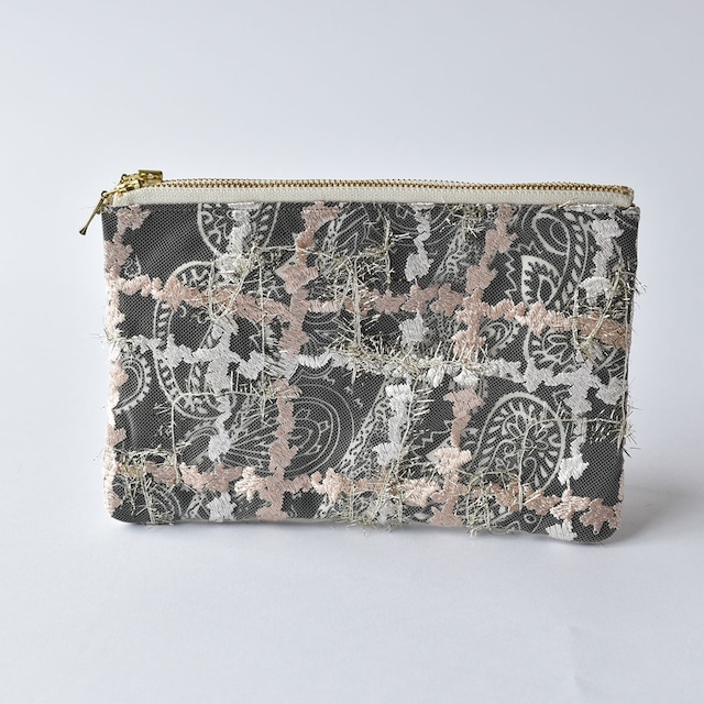 W ZIP POUCH チュール / No,10215