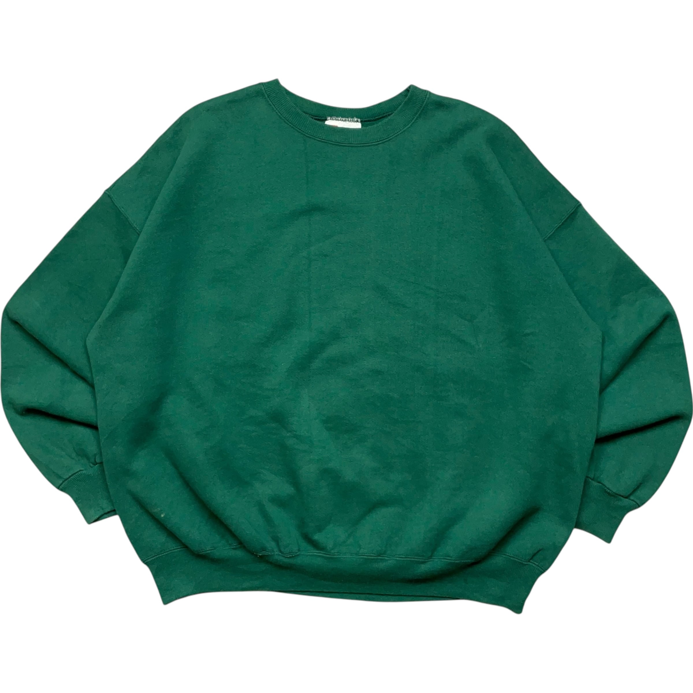 《XXL》Hanes ヘインズ スウェット 無地 グリーン USA製 no.6323