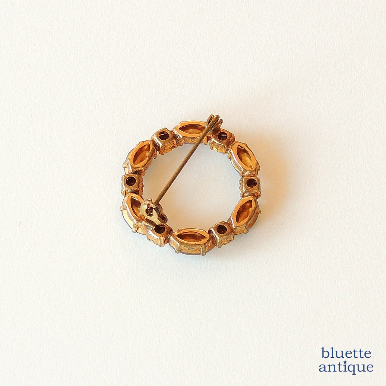 アンティークジュエリー サフィレット サークルブローチ