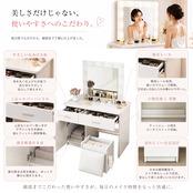 【2026最新作】ドレッサー 高輝度11灯LEDライト付き タッチ操作 3色調光 無段階明るさ調整 大容量収納 幅80cm 女優ミラー おしゃれ 北欧風 化粧台 スツール付き ホワイト A03