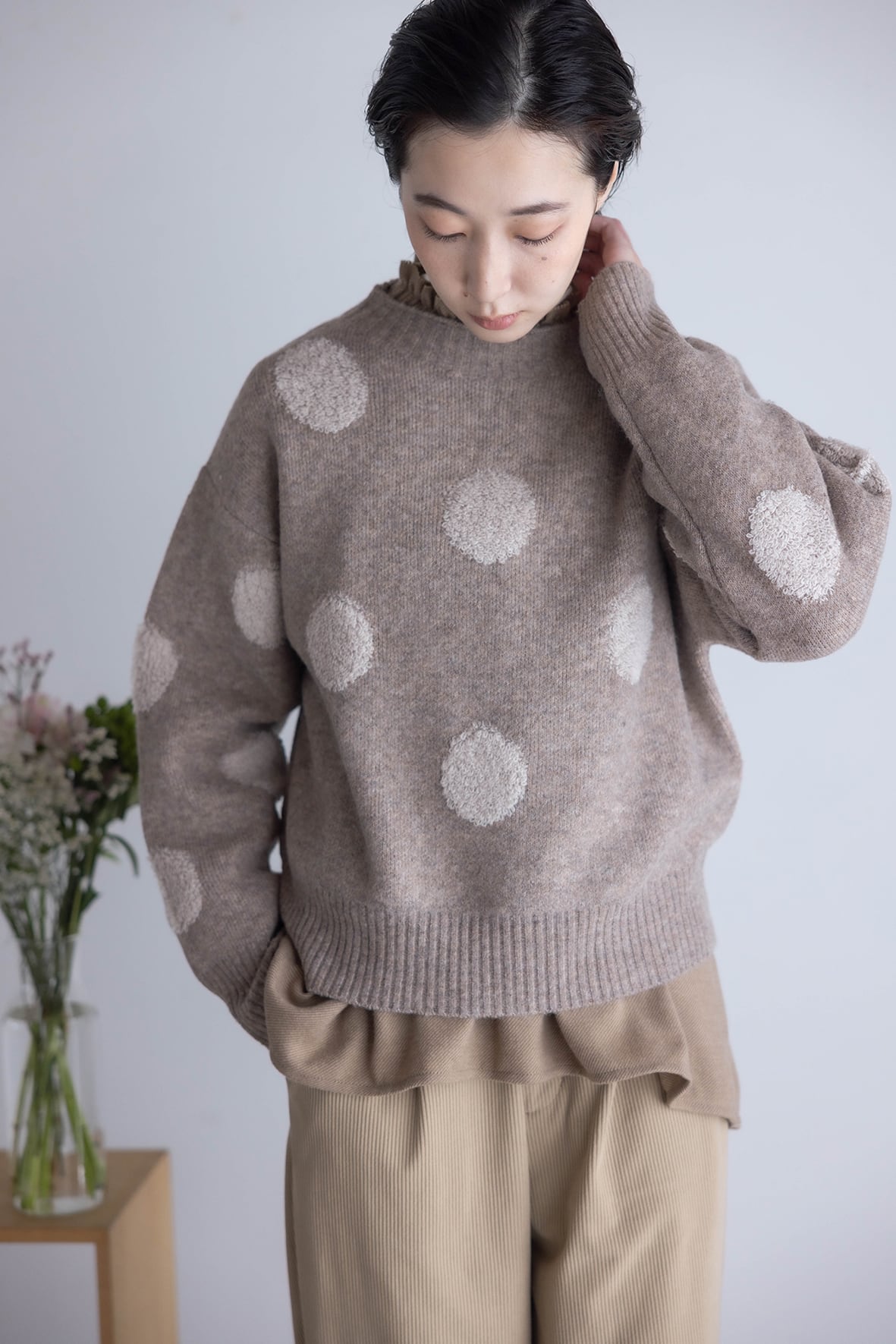 でりおっと KV ループドットニットプルオーバー 【SJSE5612】 | Keitto NORTHERNTRUCK