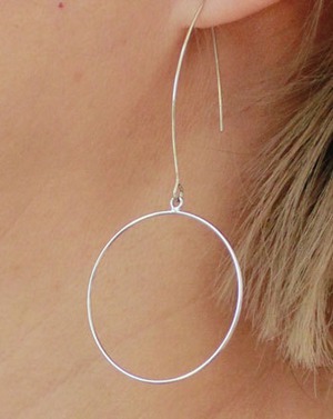 シルバーデザインピアスFRANCE：CHA-34 ¥4,200+tax