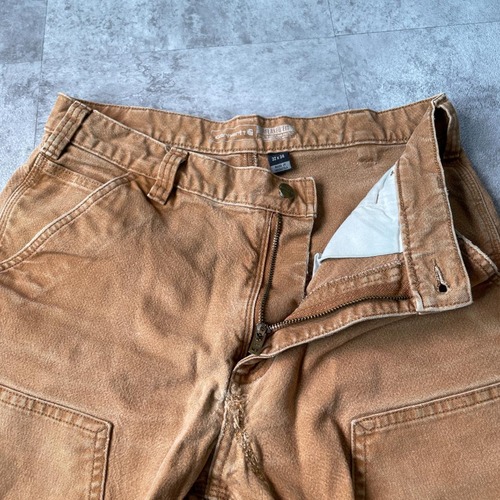20s ブラウン ダブルニー カーハート Carhartt 32×34 詳細写真7