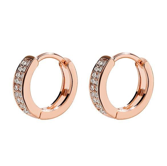 ピアス レディース スワロフスキー 職場 可愛い ピンクゴールド 金属