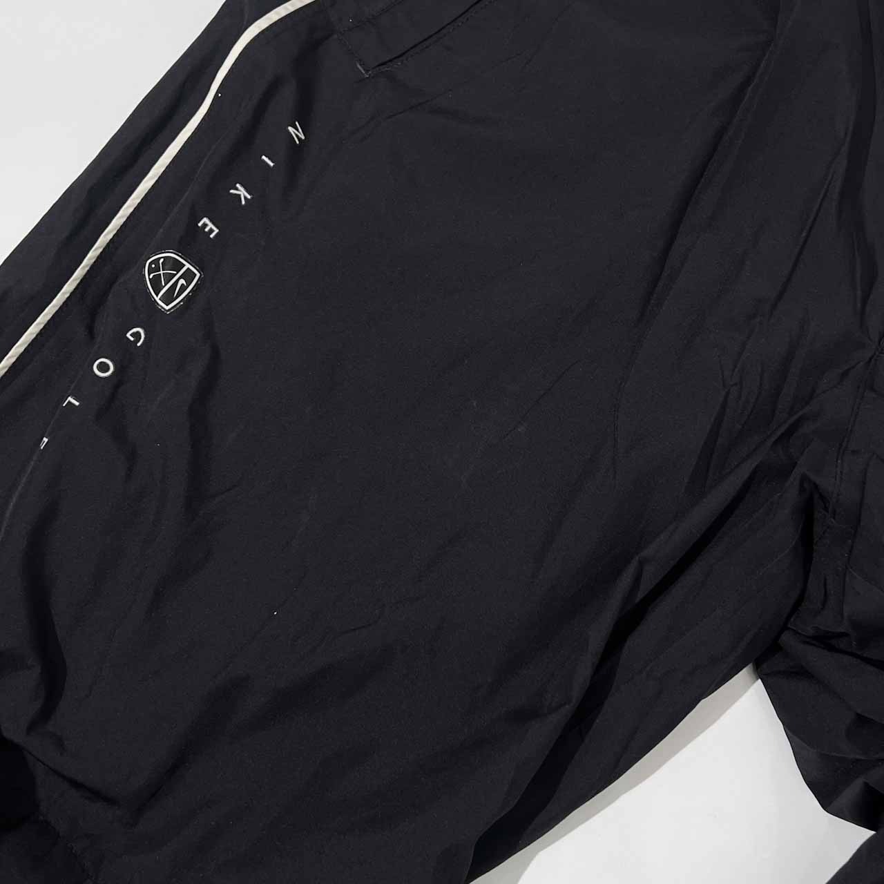 NIKE GOLF ナイキゴルフ 裏メッシュ タック入り ナイロン パンツ M /黒 ブラック/メンズ