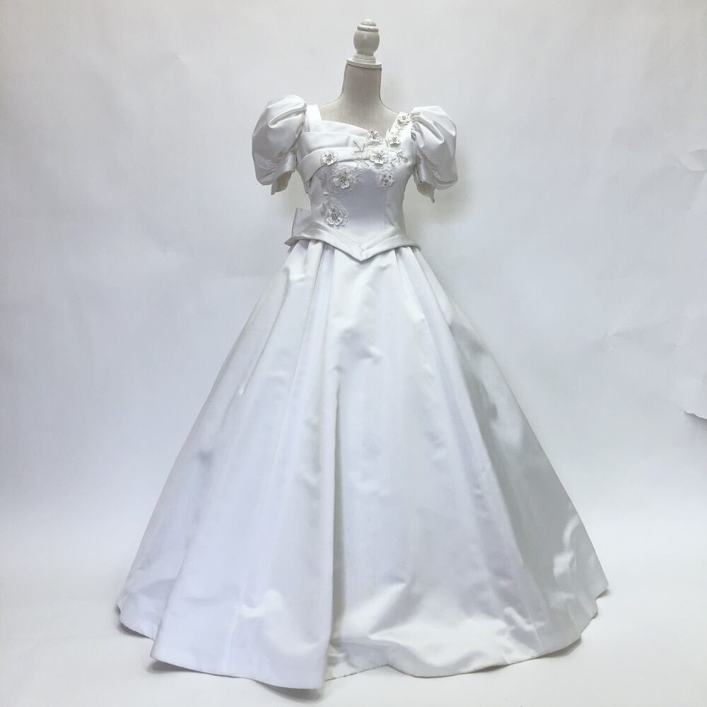 中古 ウェディングドレス プリンセス ホワイト 9号 W-342