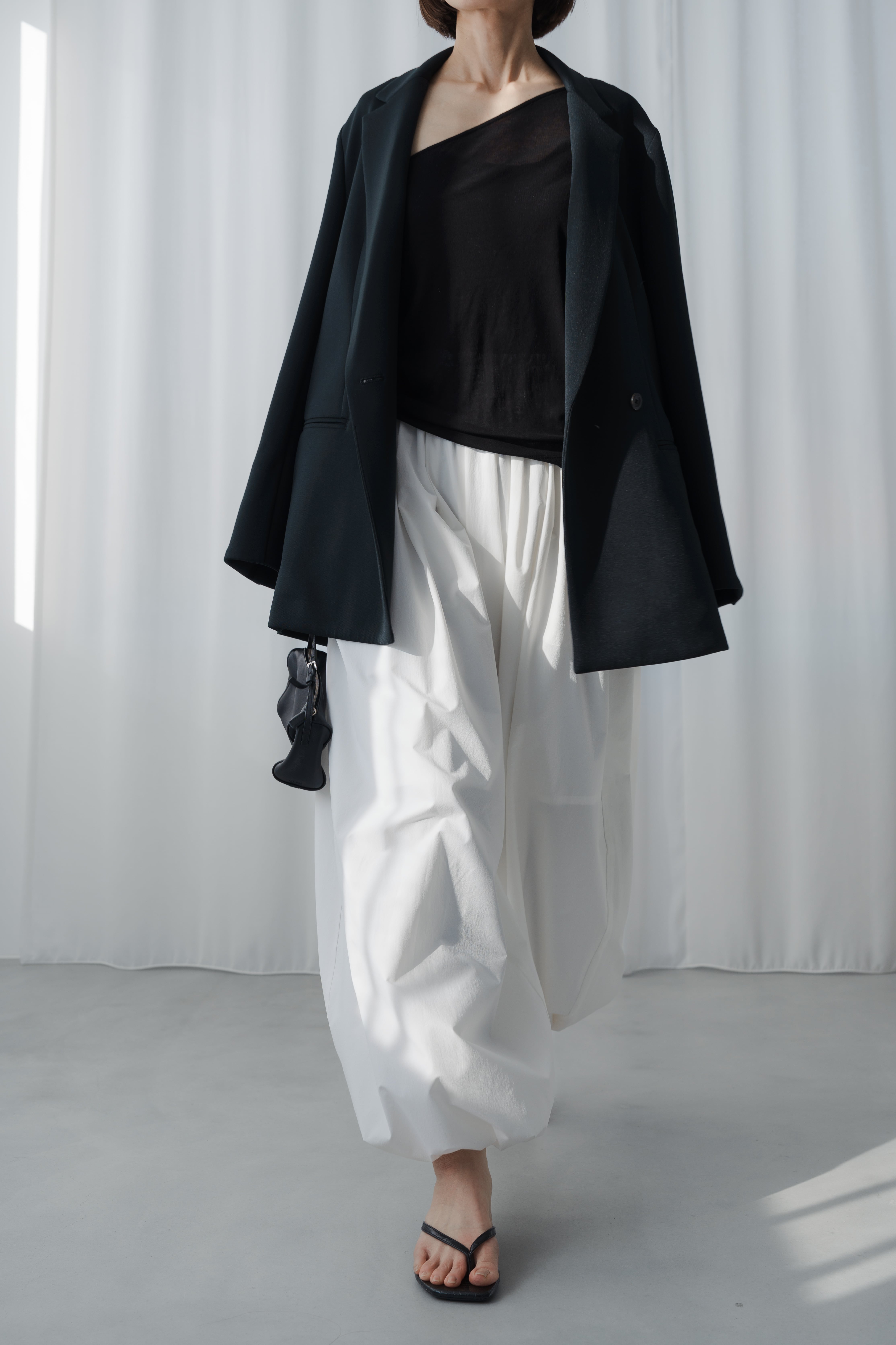 sheer balloon pants(white)ご注文から一週間前後で発送 | roughlow