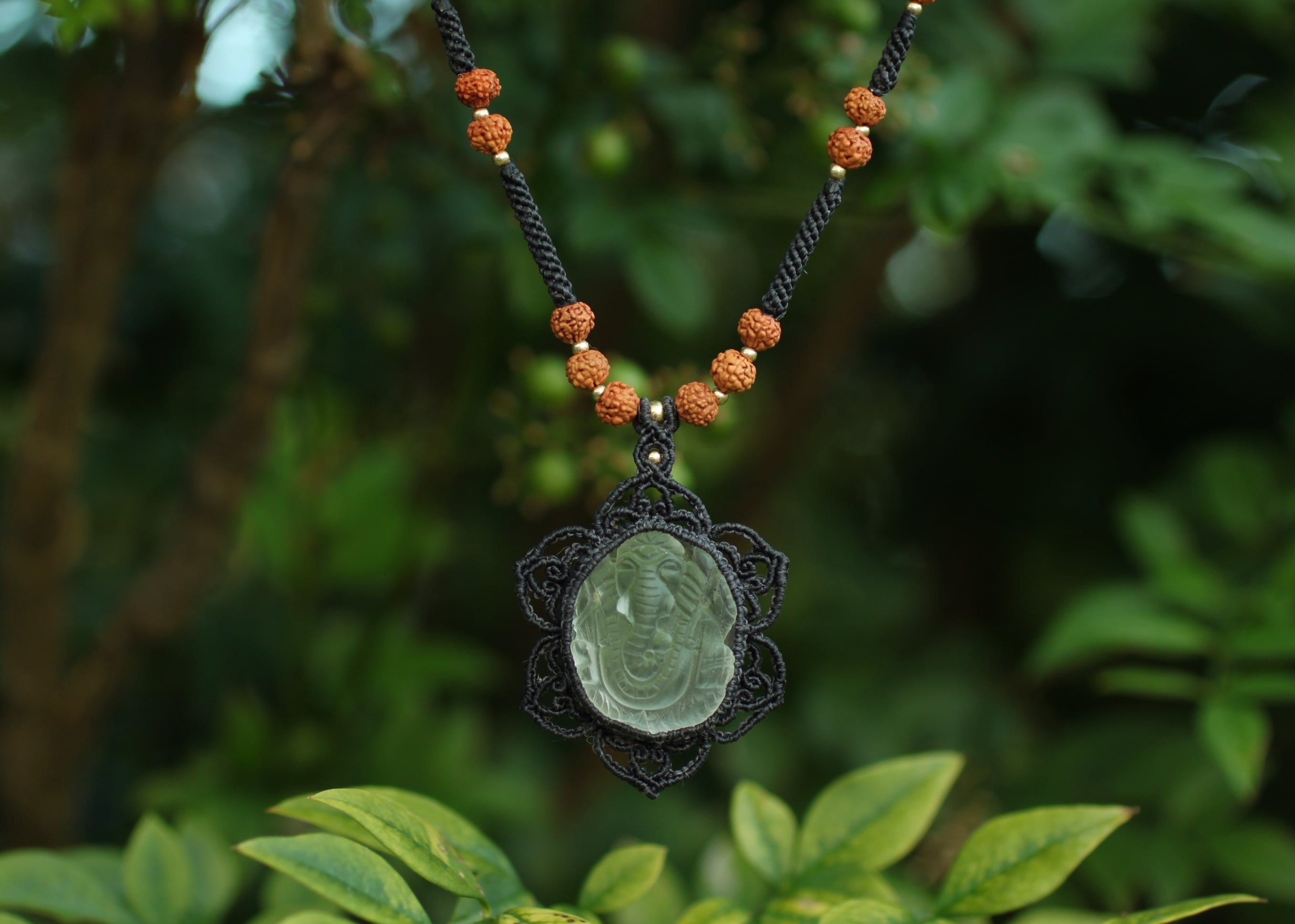 ガネーシャ曼荼羅 ◇現地より直送！職人による肉筆◇貴重な本物・曼荼羅（マンダラ