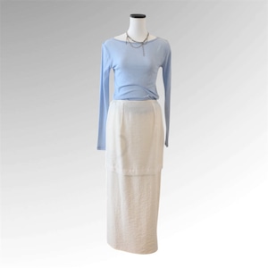 irenisa REVERSIBLE TIGHT SKIRT white