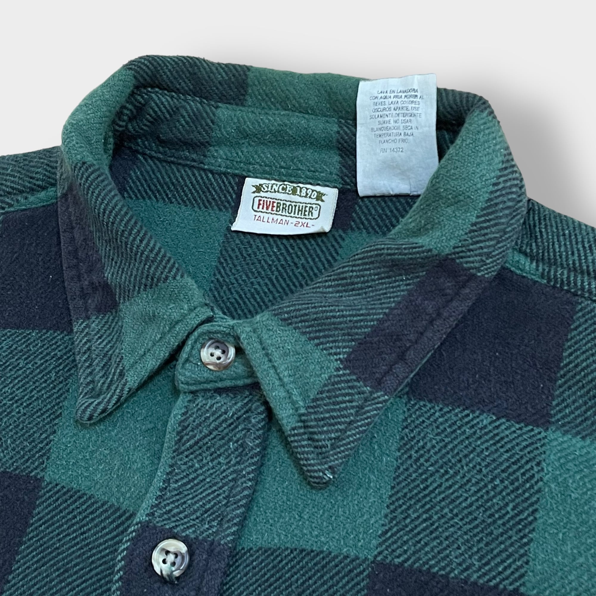 FIVE BROTHER 90s ネルシャツ ヘビーネル フランネルシャツ 長袖